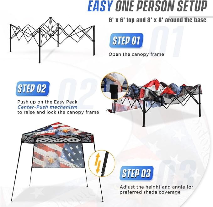EAGLE PEAK 8x8 Pop Up Canopy Tent - Image 2