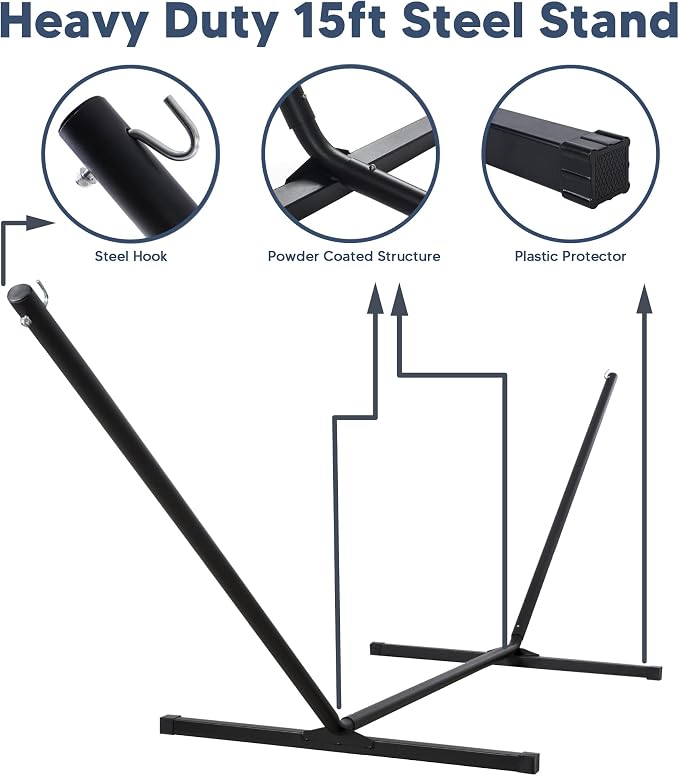 SUNCREAT 2 Person Free Standing Hammock - Image 7