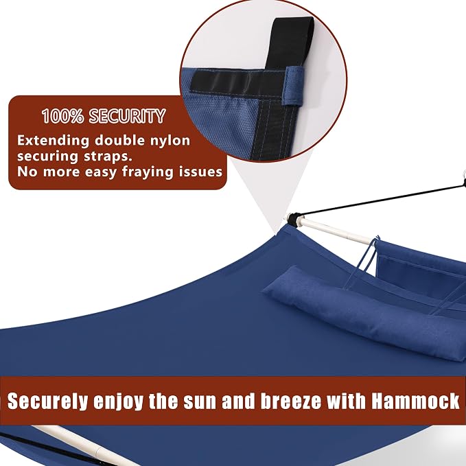 TegerDeger Anti-flip 12FT Hammock Large Hammock 450LB Capacity - Image 3
