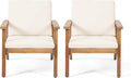 Christopher Knight Home Carlos Outdoor Acacia Wood Club Chairs by ChristopherKnightHome