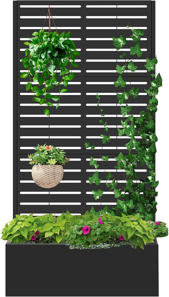 Metal Raised Garden Bed with Trellis, Planter Box - Image 8