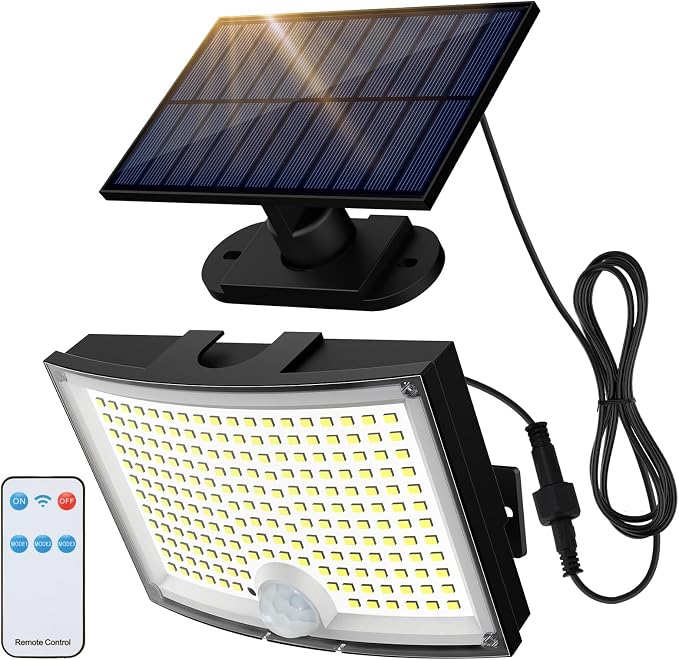 Adiding Solar Outdoor Lights, 2800LM LED Flood Lights by Adiding