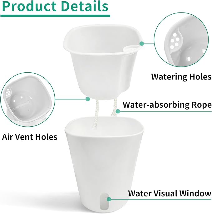 3" Self Watering Pots - Image 2