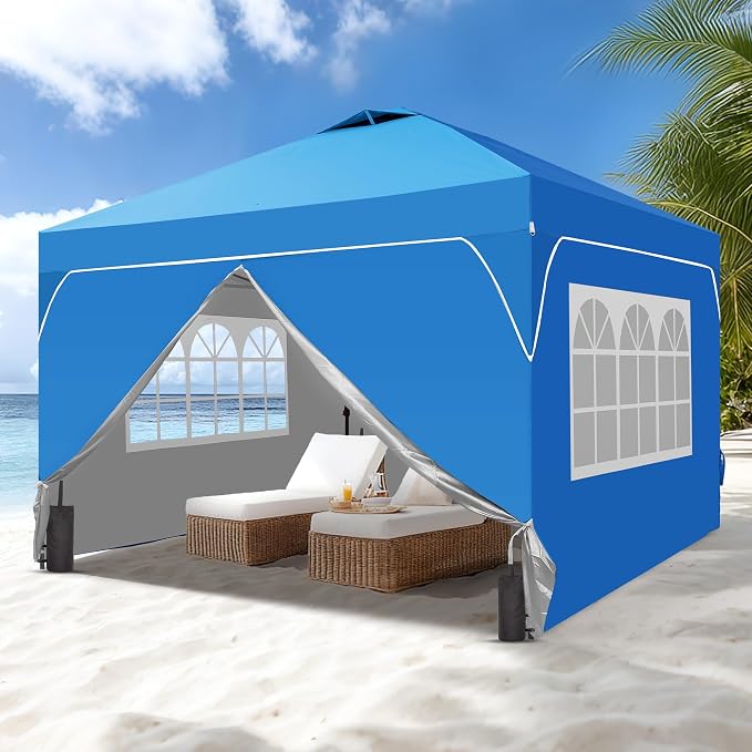 GDY 10x10 Patio Pop Up Canopy Tent - Image 9