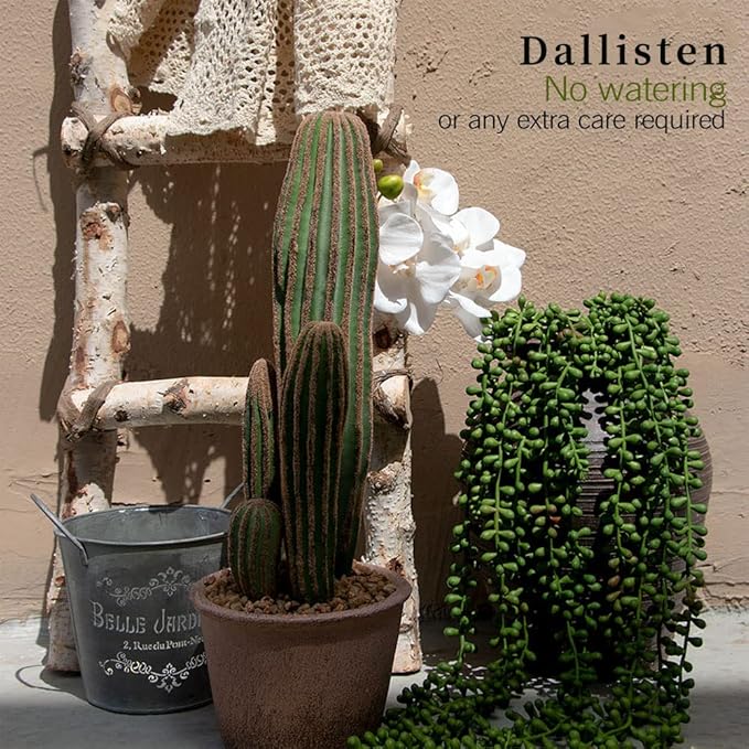 6 Pcs Artificial Succulents Hanging Plants, Fake String of Pearls Greenery - Image 4