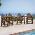 LUE BONA Tall Adirondack Chair Set of 4, All Weather HDPS Bar Height Chairs by LUEBONA