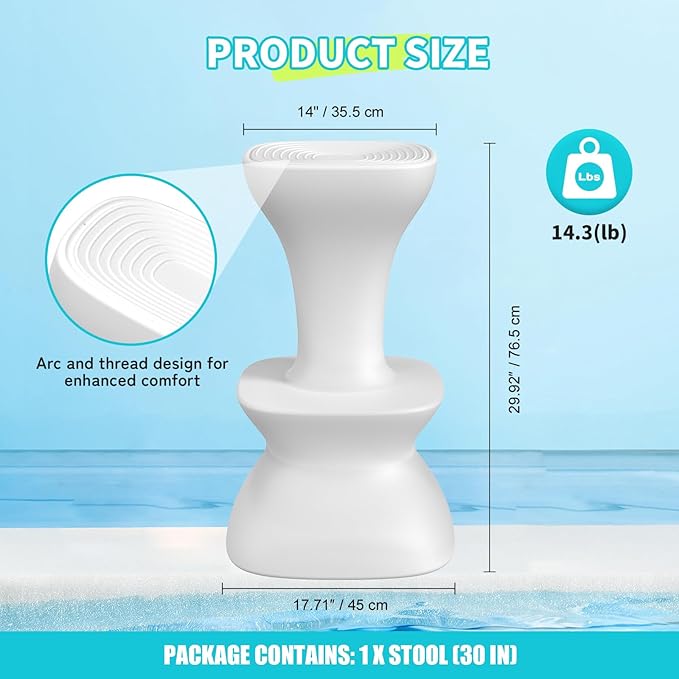 30" Pool stools for Underwater, Pre-Weighted Pool Stool - Image 4