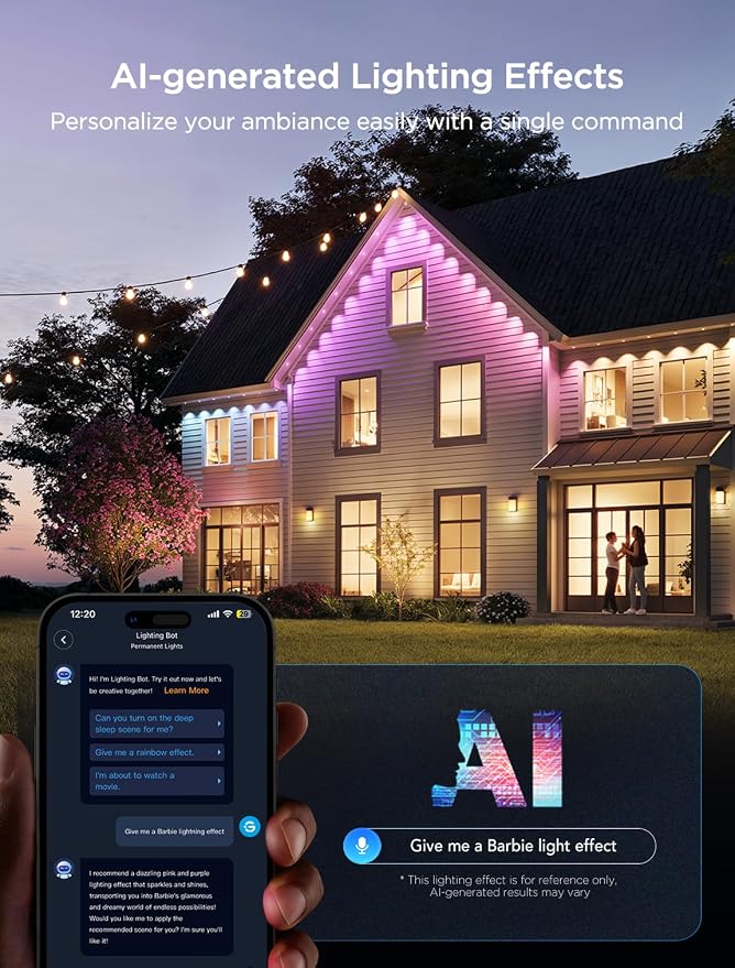 Govee Permanent Outdoor Lights 2, 50ft RGBIC Outdoor Lights - Image 3
