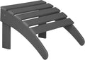 WO Home Furniture Adirondack Ottoman Outdoor Patio Footrest 13.5" Inch Folding by WOHomeFurniture