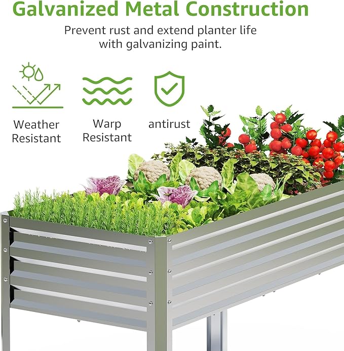 2PCS Galvanized Raised Garden Bed - Image 3