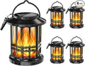 Solar Lanterns Outdoor Waterproof, Flickering Flame Landscape Lanterns by Fatpoom