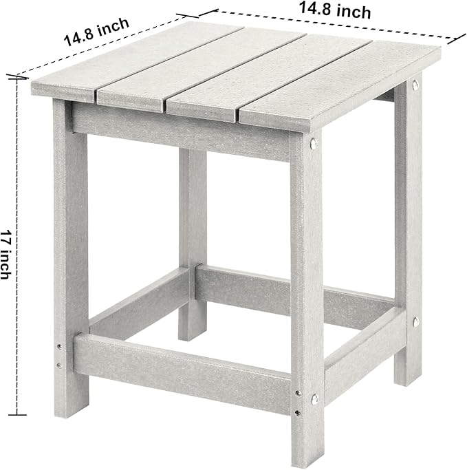 LZRS Adirondack Square Outdoor Side Table - Image 3