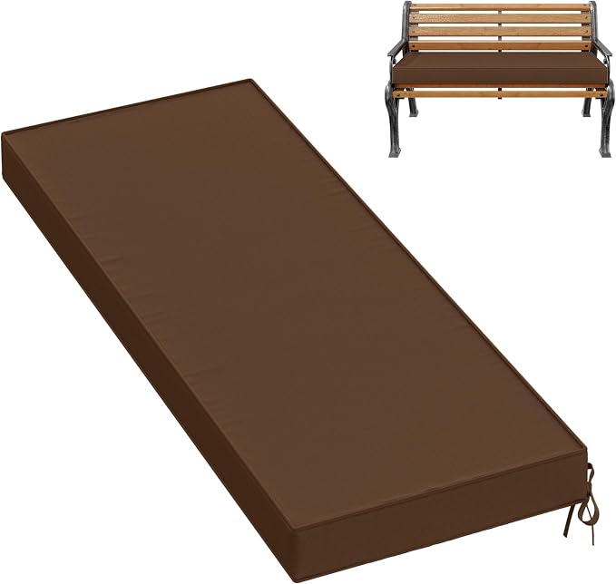 Premium Outdoor Bench Cushions for Patio Furniture 3.5inches Memory Foam Bench by Pakunoda