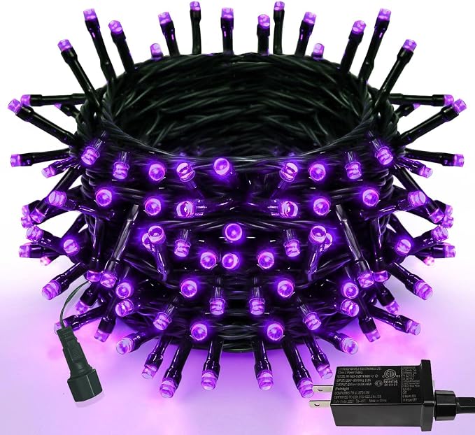 YIQU Purple 82FT 200 LED Extendable Halloween Lights by PRODUCTS