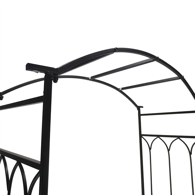Outsunny Metal Trellis Arbor Arch - Image 6