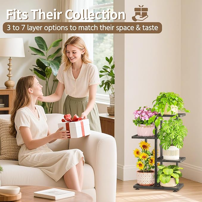 LASZOLA 3 Tier Plant Stand Indoors Outdoors - Image 7