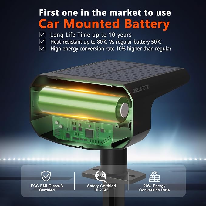 Solar Lights Outdoor Waterproof IP65, Super Bright LED, 3000K 2 Lighting Modes - Image 3