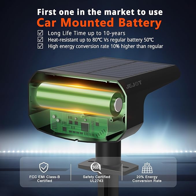 Solar Lights Outdoor Waterproof IP65, Super Bright LED, 3000K 2 Lighting Modes - Image 3