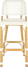 Safavieh Home Collection Deltana Beige Indoor/ Outdoor Barstool by SAFAVIEH