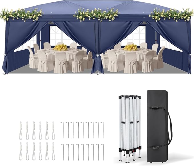 VINGLI 10x20 ft Pop Up Canopy Tent by VINGLI