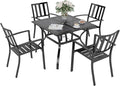 PHI VILLA 5 Pieces Outdoor Dining Set by PHIVILLAThepioneerofcomfortablehouseholdsupplies