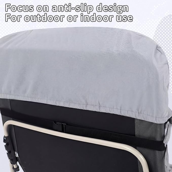 Tudomro 1 Pcs Light Gray 66'' Outdoor Chaise Lounge Cushion Waterproof Patio - Image 8