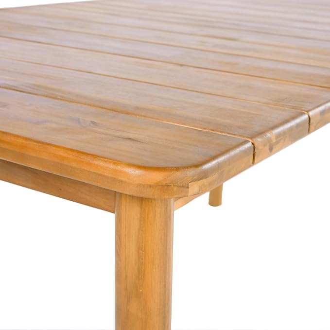 Christopher Knight Home Kclent Patio Acacia Wood Dining Set - Image 10