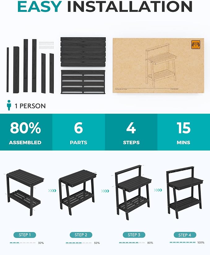 SERWALL Potting Bench Outdoor - Image 4