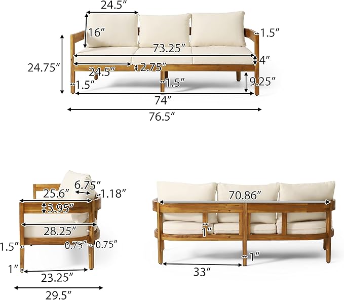 Brooklyn Outdoor 3 Seater Sofa - Image 5