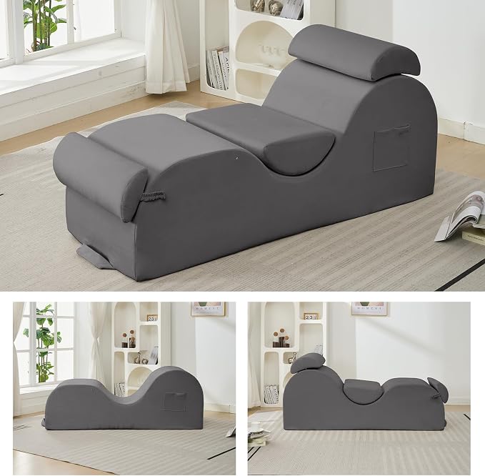 ijuicy Chaise Lounge Chair for Exercise, Indoor Lounger - Image 3