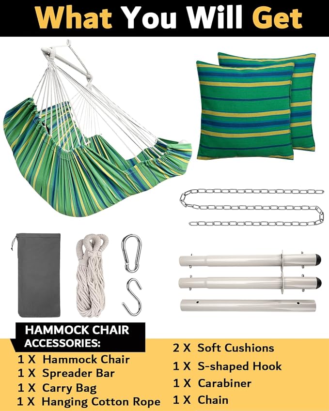 Miztli Hammock Chair Hanging Chair Swing - Image 6