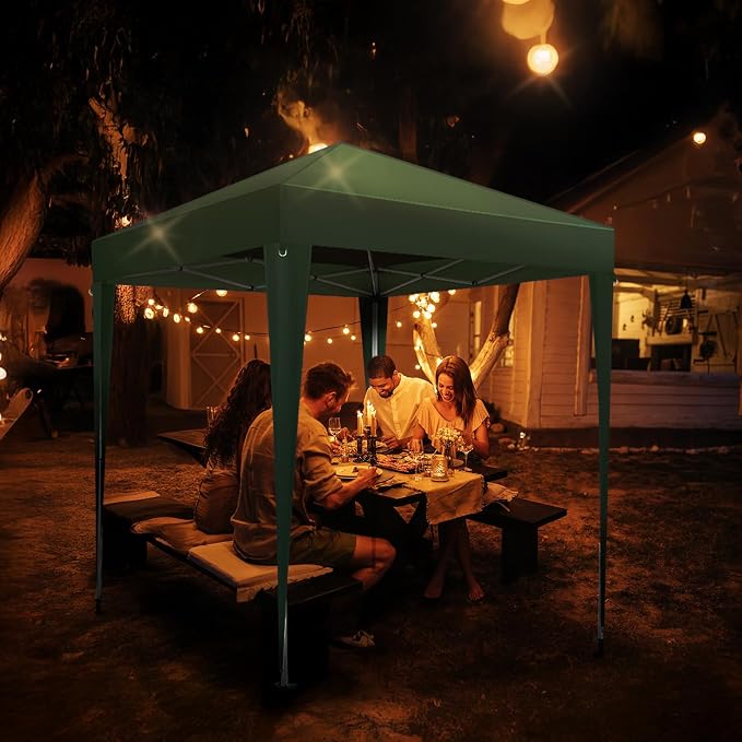 VINGLI 6.5x6.5 Pop Up Canopy Tent, Outdoor Tent Canopies Foldable Portable - Image 7