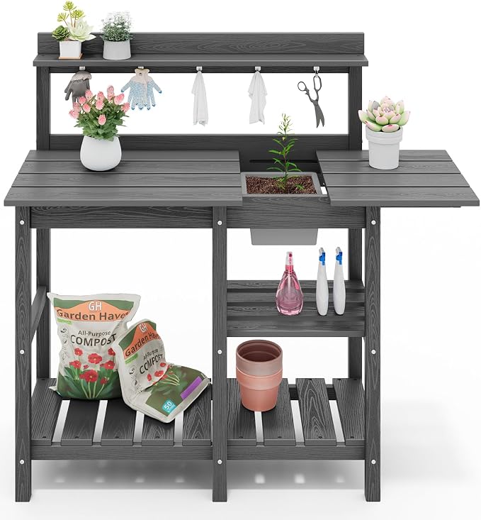 SERWALL Outdoor Potting Bench - Image 10