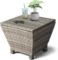 Outvita Outdoor Side Table, Rattan Coffee Table by Outvita