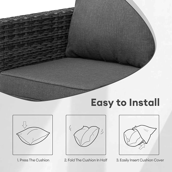 ovios Patio Cushion Covers, Waterproof Cushion Cover - Image 5