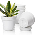 T4U 7.5 Inch Plant Pots 6 Pcs, Flower Pots by T4U