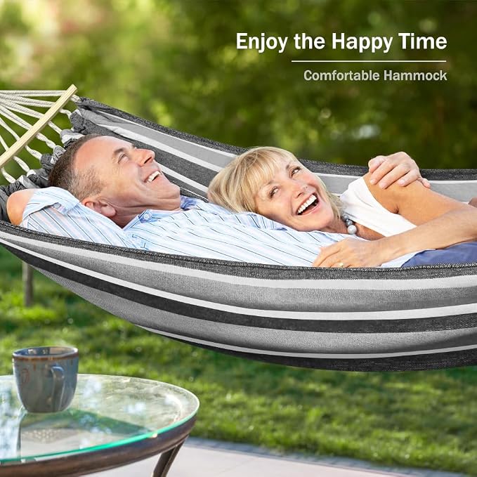 MOSFiATA Camping Hammock 550lb Upgraded Thickened 320G Durable Canvas Fabric - Image 5