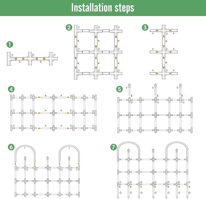 Trellis for Climbing Plants Outdoor, 47.2" H Garden Trellis, Rustproof Garden - Image 7