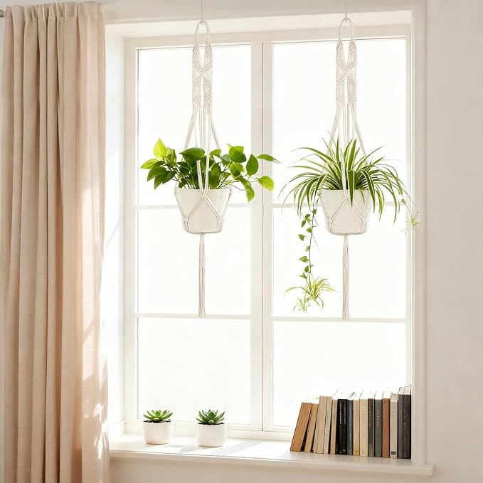 Mkono 2 Packs 43 Inch Macrame Plant Hanger Large - Image 5
