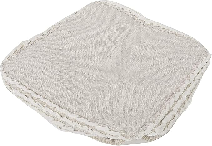 REDEARTH · UNSTUFFED Pouf Ottoman Cover Boho Textured Storage Cube Poof - Image 5