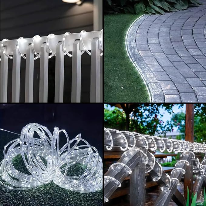 Solar Rope Lights 39FT 100LEDs, IP65 Waterproof Outdoor String Light, Palm Tree - Image 5