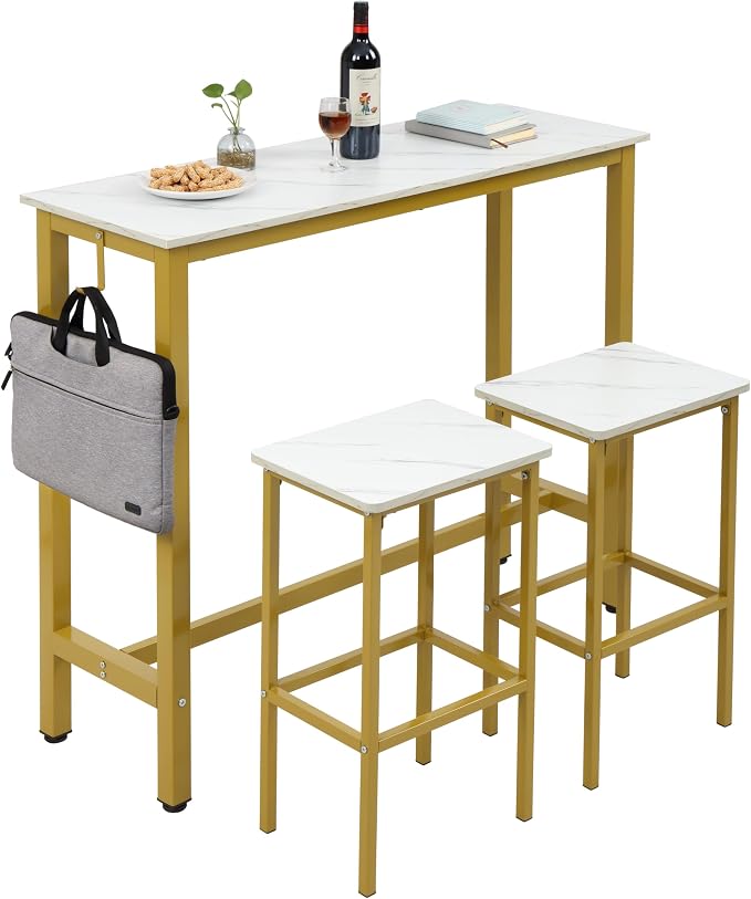 Finnhomy Bar Table Set, Rectangular Bar Height Table, Bar Table by Finnhomy