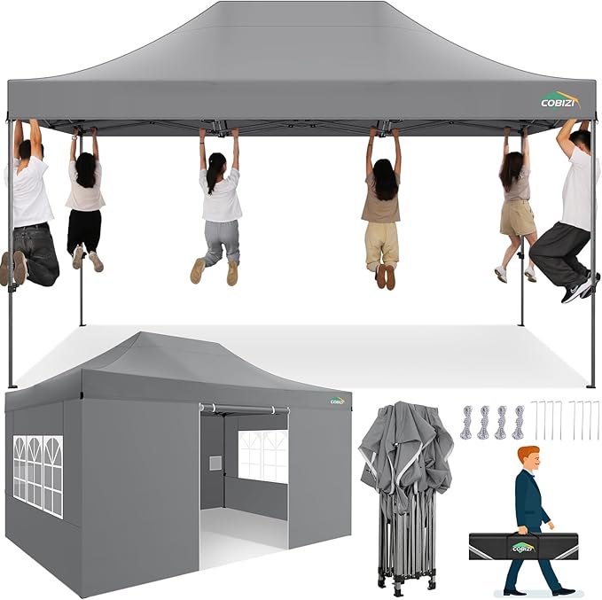 COBIZI 10x15 Heavy Duty Pop up Canopy Tent by COBIZI