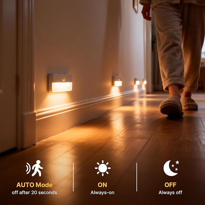 3 Pack Rechargeable Motion Sensor Stair Lights - Image 4