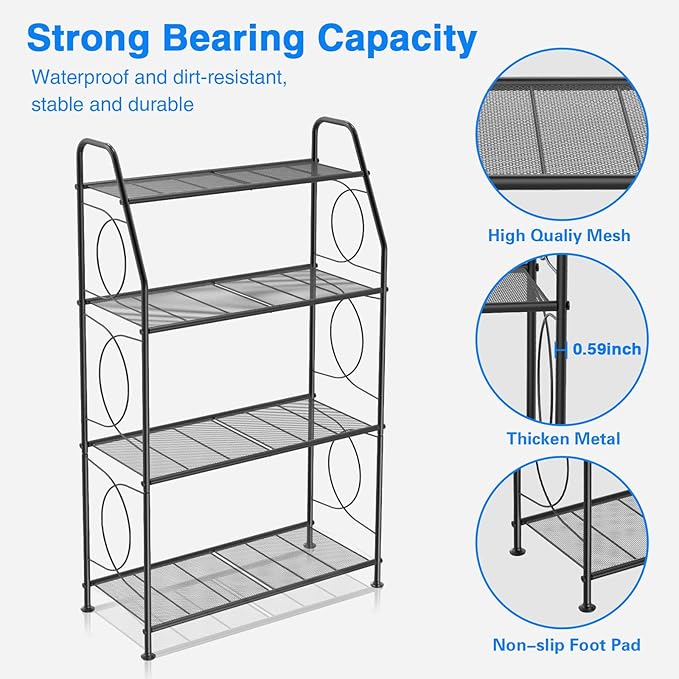 Plant Stand, 4 Tier Plant Shelf - Image 3