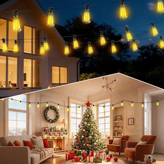 Outdoor Solar String Lights Waterproof: ST38 82ft Shatterproof Patio Lights - Image 8