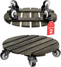 Idzo 2pack Wood Plant Caddy by Idzo