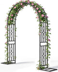 Metal Garden Arch, Heavy Duty Garden Trellis by VOXOR