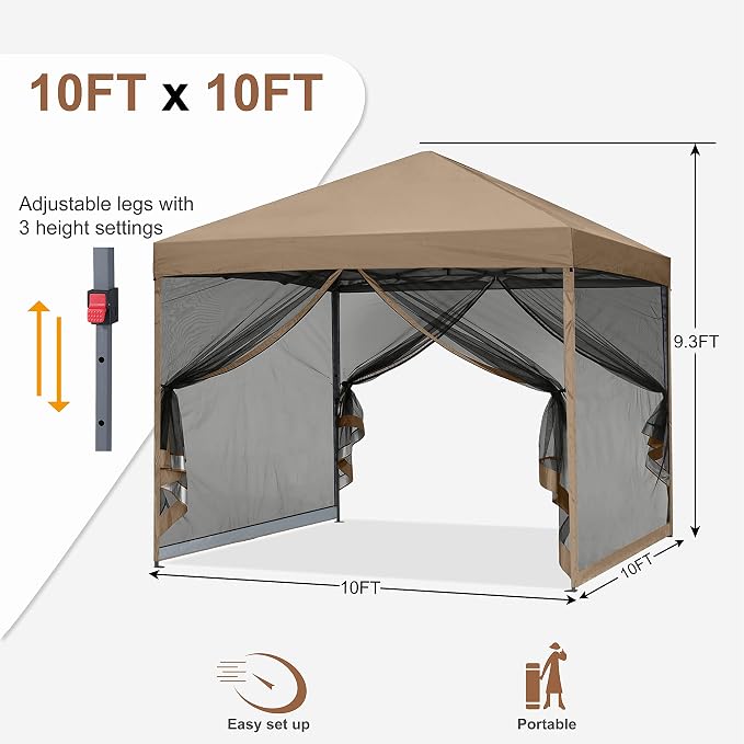 MASTERCANOPY Pop-Up Quick Setup Outdoor Canopy - Image 3