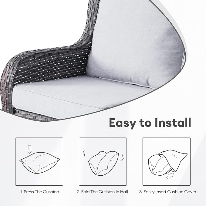 ovios Patio Cushion Covers, Waterproof Cushion Cover - Image 7